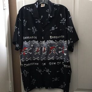 FINAL MARKDOWN Barbados men’s pirate shirt large